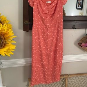 Off the shoulder midi Abercrombie dress